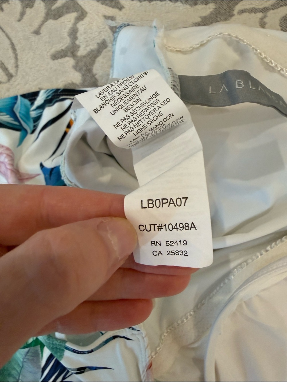 NWT La Blanca Tropical One Piece Bathing Suit Size 6 - Picture 9 of 11